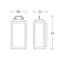 Afx Kansas 14'' Outdoor Sconce, Clear Glass Shade, Black Finish KANW0714MBBK - alternate 2